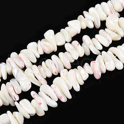 Natural Trochid Shell/Trochus Shell Beads Strands SSHEL-T017-29-1