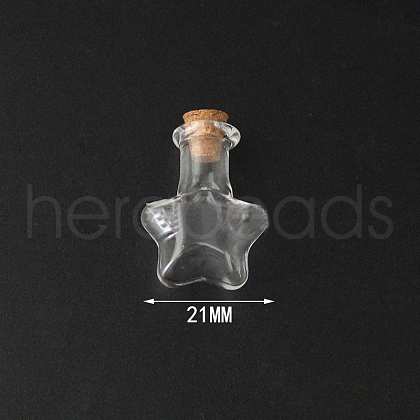 Mini High Borosilicate Glass Bottle Bead Containers BOTT-PW0001-261A-1