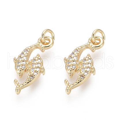 Brass Pendants ZIRC-L087-037G-1