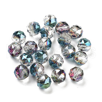 Electroplate Glass Beads Strands EGLA-J015-10mm-WLS13-1
