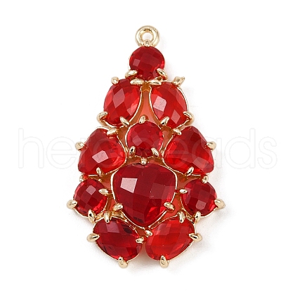 Brass Glass Pendants KK-R224-16D-G-1
