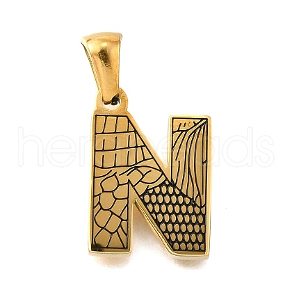 Golden 304 Stainless Steel Pendants STAS-K300-01G-N-1