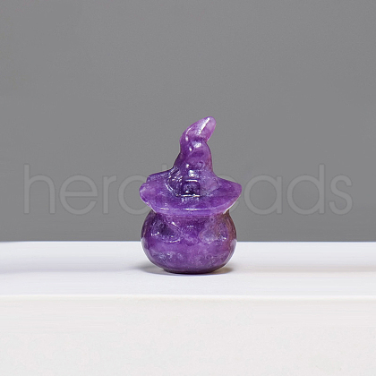 Halloween Natural Lepidolite Home Display Decorations G-PW0004-53J-02-1