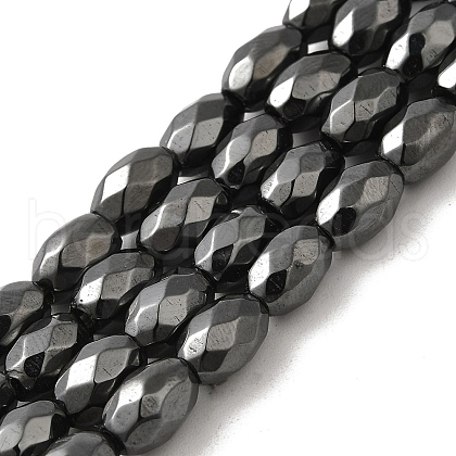 Strong Magnetic Synthetic Hematite Beads Strands G-P518-02A-1