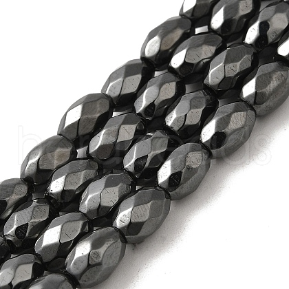 Strong Magnetic Synthetic Hematite Beads Strands G-P518-02A-1