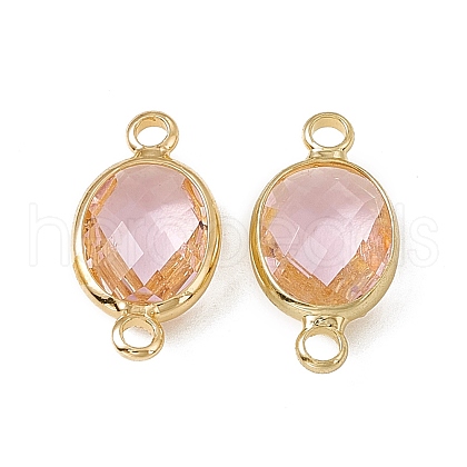 Transparent K9 Glass Connector Charms GLAA-A005-10G-12-1