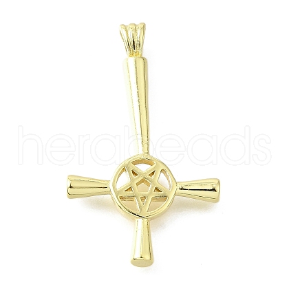 Brass Pendants KK-V007-31G-1