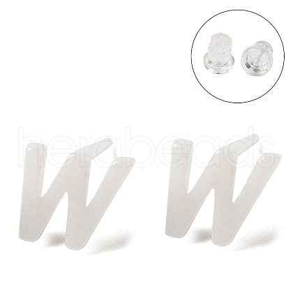 Hypoallergenic Bioceramics Zirconia Ceramic Stud Earrings EJEW-F340-04W-1