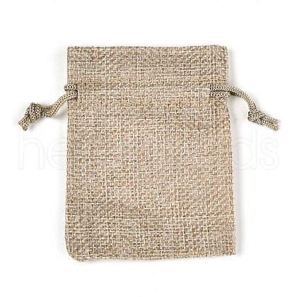 Burlap Packing Pouches Drawstring Bags ABAG-Q050-10x14-01-1