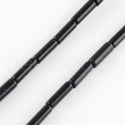 Synthetic Blue Goldstone Beads Strands X-G-R181-05-1