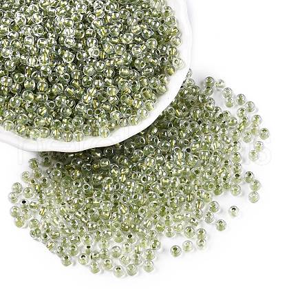 6/0 Transparent Inside Colours Glass Seed Round Beads X1-SEED-N006-004H-1
