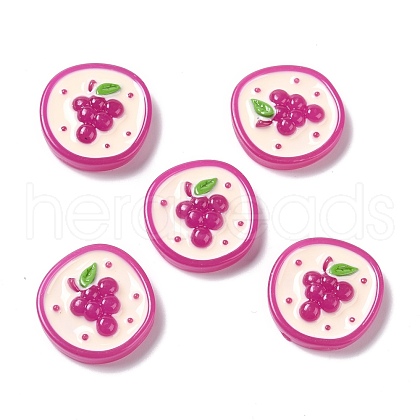 Autumn Theme Opaque Resin Cabochons CRES-M010-01-1