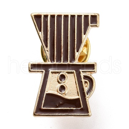 Coffee Maker Enamel Pin JEWB-G012-F02-1