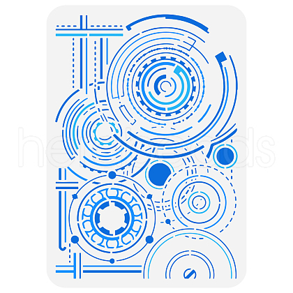 Plastic Drawing Painting Stencils Templates DIY-WH0396-589-1