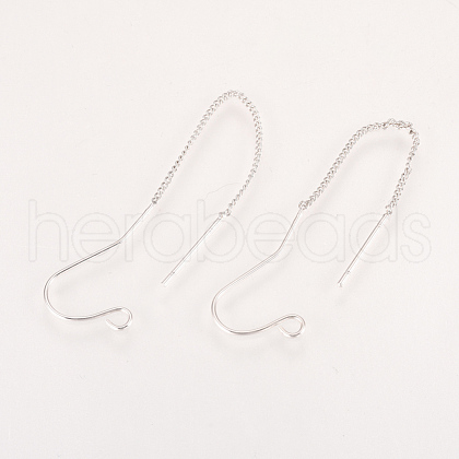 Brass Stud Earring Findings KK-Q735-363P-1