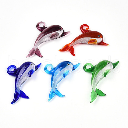 Handmade Lampwork Big Pendants LAMP-T023-10-1