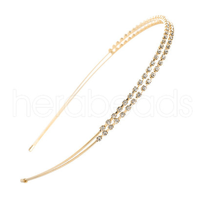 Iron with Rhinestone Hair Bands for Girl PW-WG72049-03-1