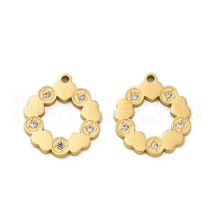 304 Stainless Steel Pendants STAS-A118-01F-G-1