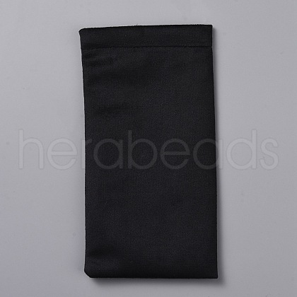 Rectangle Velvet with Steel Glasses Case AJEW-WH20004-01B-1