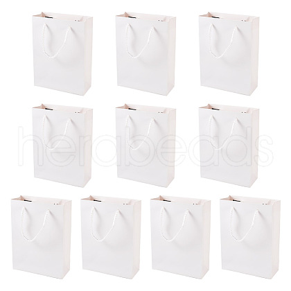 Folding Kraft Paper Gift Bags with Handle ABAG-TAC0014-03-1