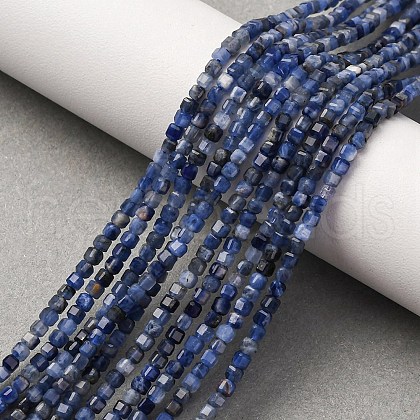 Natural Sodalite Beads Strands G-B142-C02-2x2mm-1