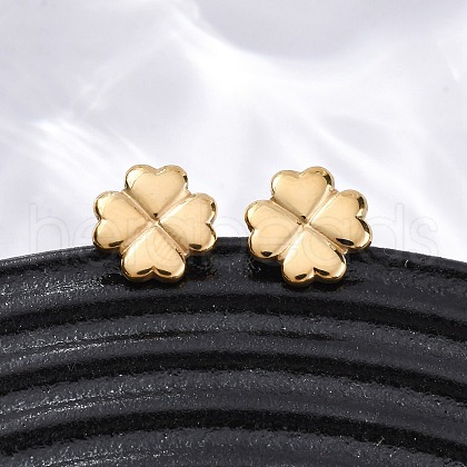 304 Stainless Steel Stud Earrings EJEW-Z098-06G-1