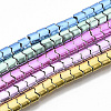 Electroplated Non-magnetic Synthetic Hematite Beads Strands G-S365-007-1