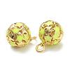 Brass Enamel Charms KK-A153-02G-4