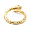 Brass Micro Pave Cubic Zirconia Cuff Rings RJEW-F116-17G-3