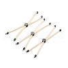 Half Finished Twisted Milan Rope Slider Bracelets FIND-G032-01B-09-1