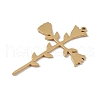304 Stainless Steel Pendants STAS-B062-11G-2