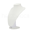 MDF Covered with PU Leather Bust Shaped Necklace Display Stands ODIS-S015-02A-2