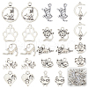 SUNNYCLUE 72Pcs 12 Style Tibetan Style Alloy Kitten Pendants TIBE-SC0001-72-1