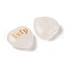 Natural Quartz Crystal Heart Engraving MBTI Figurines Statues for Home Office Desk Decorations G-K353-05D-2