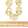 Acrylic Chunky Coffee Bean Link Chain Necklaces NJEW-D313-01B-3