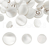 WADORN 30Pcs 3 Styles 1-Hole Shell Shank Buttons BUTT-WR0001-17B-1