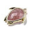 Natural Strawberry Quartz Pendants G-U019-02G-06-2
