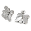 304 Stainless Steel Stud Earrings EJEW-B109-05P-2