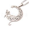 Non-Tarnish 304 Stainless Steel Necklaces NJEW-Q338-07P-3