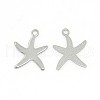Trendy 304 Stainless Steel Starfish/Sea Stars Pendants STAS-O031-C02-1