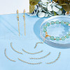 Unicraftale 80Pcs Ion Plating(IP) 304 Stainless Steel Curb Chain Extender STAS-UN0054-79-2
