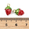 Brass Enamel Charms KK-L231-21G-01-3