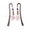 Natural Rose Quartz Bookmark AJEW-C025-01B-2