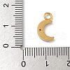 Ion Plating(IP) 304 Stainless Steel with Rhinestone Charms STAS-G351-16G-02-3