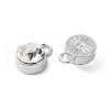 Rack Plating Alloy Rhinestone Charms FIND-M014-16F-P-2