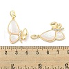 Brass Micro Pave Clear Cubic Zirconia Pendants KK-L211-019G-01-3