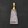 Natural Rose Quartz Pendants G-C045-01H-G-3