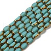 Electroplate Glass Beads Strands EGLA-P061-02A-04-1