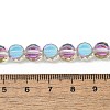 Electroplate Glass Beads Strands EGLA-L045-G-HR01-4
