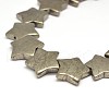 Star Natural Pyrite Beads Strands G-I125-115B-3